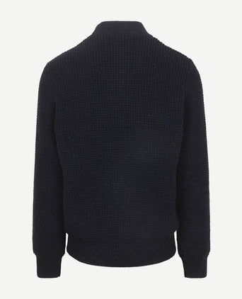 Vest wolmix dominick donkerblauw