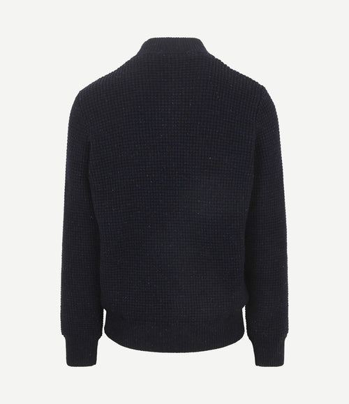 Vest wolmix dominick donkerblauw