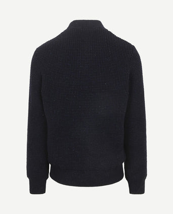 Vest wolmix dominick donkerblauw