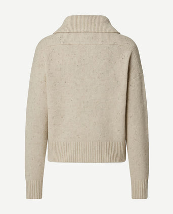 Damessweater halfzip lavensdale natural