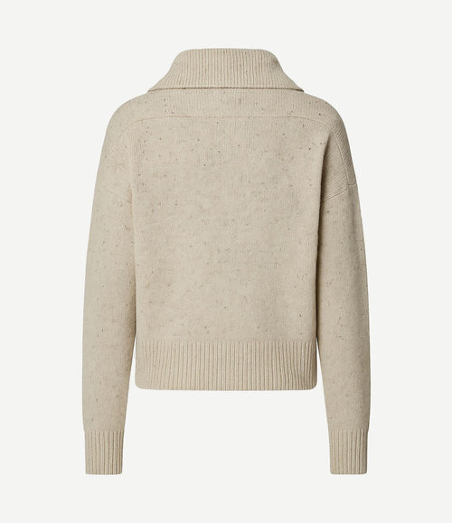 Damessweater halfzip lavensdale natural
