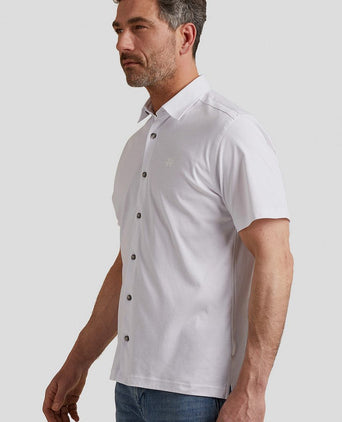 Short sleeves overhemd wit