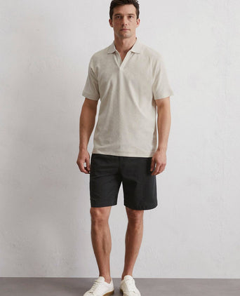 Poloshirt riva terry cloth ecru