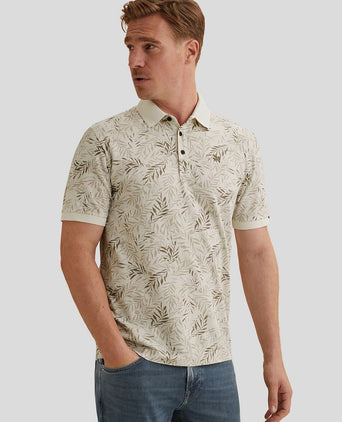 Poloshirt print ecru