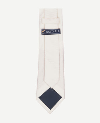 Zijde stropdas off-white