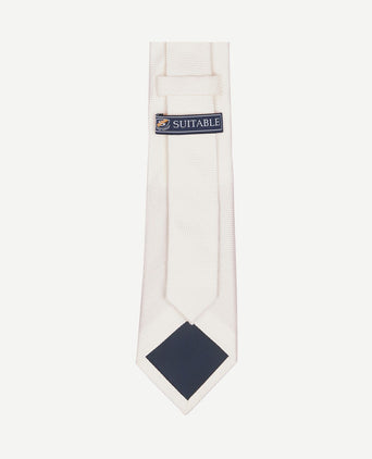 Zijde stropdas off-white