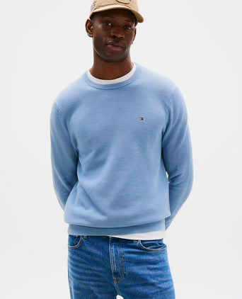 Tommy Hilfiger structure trui indigo | Regular-fit