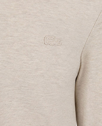 Longsleeve poloshirt piqué offwhite