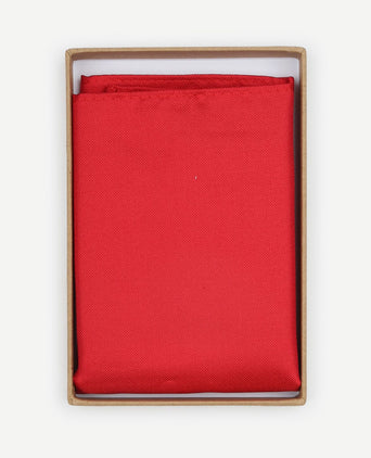 Zijde pochet rood