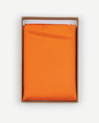 Zijde pochet oranje