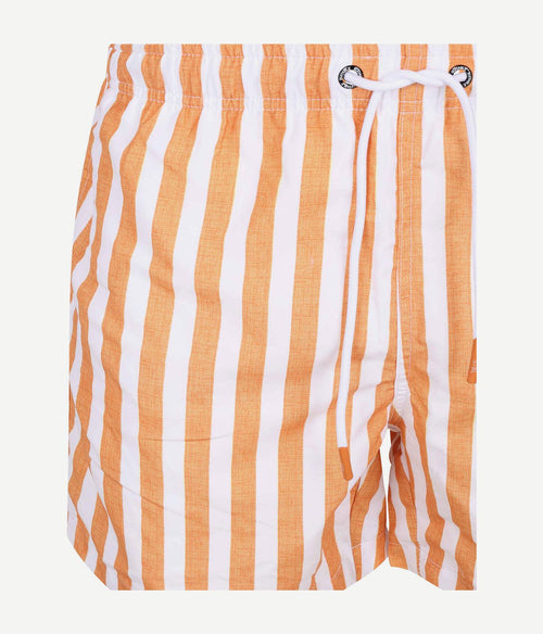 Zwembroek big stripe oranje