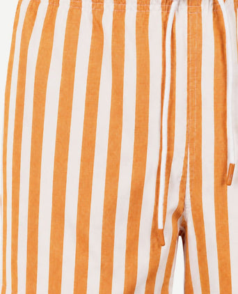 Zwembroek big stripe oranje