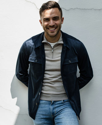 Pasetta overshirt donkerblauw