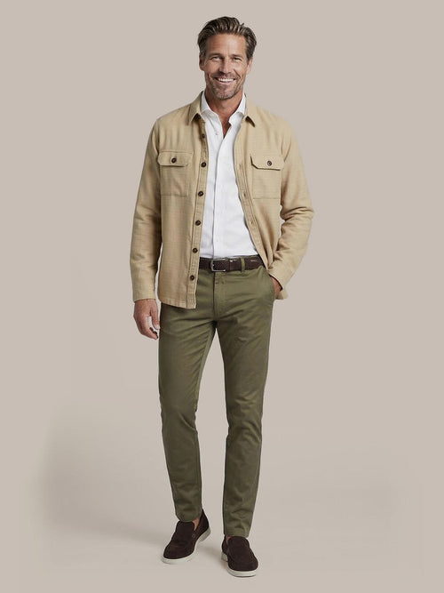 Overshirt structure beige