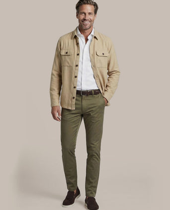 Overshirt structure beige