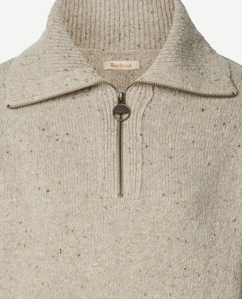 Barbour damessweater halfzip lavensdale natural
