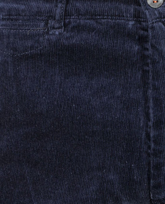 Chino Plato corduroy donkerblauw