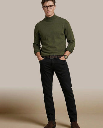 Chino flemm corduroy donkerblauw