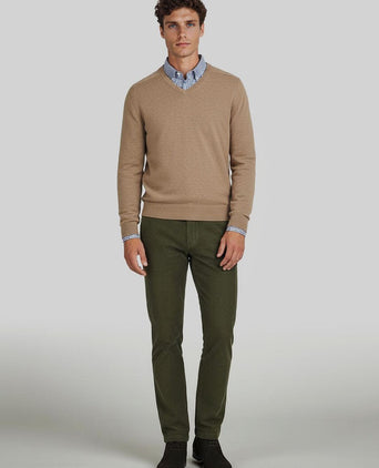 Steppin' Out chino flemm corduroy olive | Regular-fit