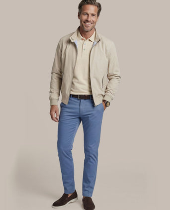 Chino newbury light twill blauw