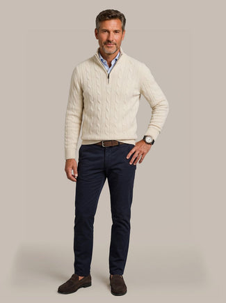 Chino newbury heavy twill donkerblauw Chino newbury heavy twill donkerblauw