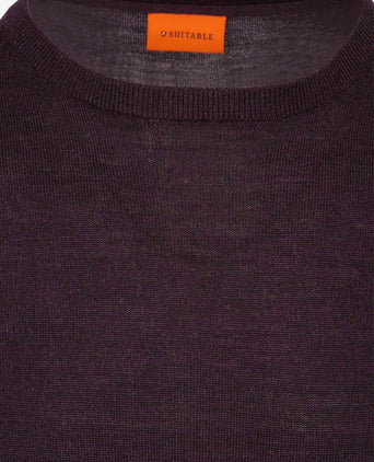 Merino pullover paars