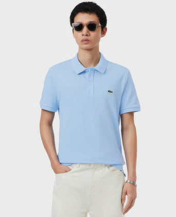 Pique poloshirt lichtblauw
