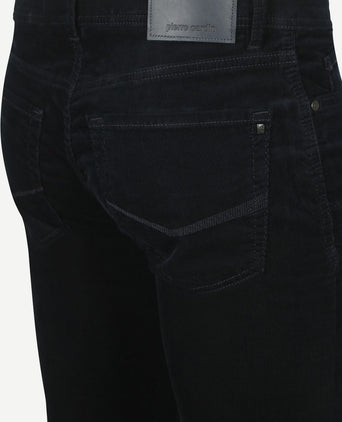 Pierre Cardin broek Lyon corduroy donkerblauw
