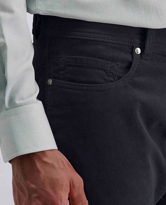 Pierre Cardin broek Lyon corduroy donkerblauw