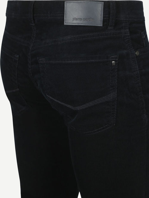 Pierre Cardin broek Lyon corduroy donkerblauw