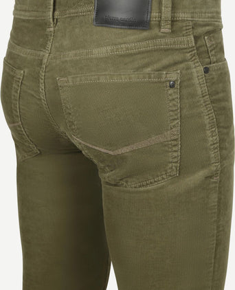 Pierre Cardin broek Lyon corduroy olive