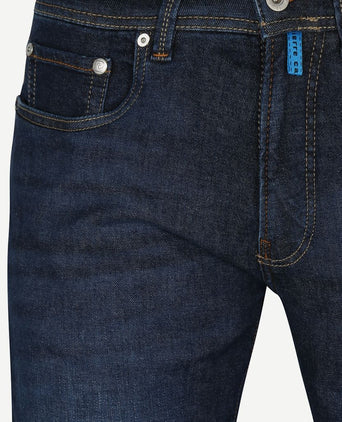 Jeans Lyon tapered future flex donkerblauw