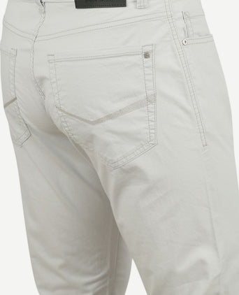 Broek Lyon tapered lichtgrijs