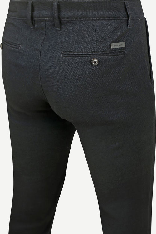 Broek tapered donkerblauw