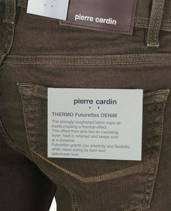 Pierre Cardin broek Lyon tapered raw bruin