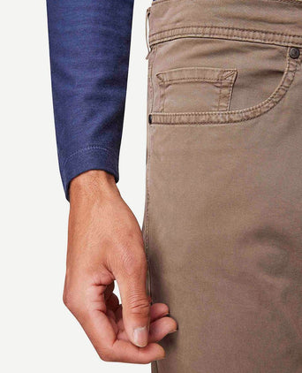 Broek Lyon tapered taupe