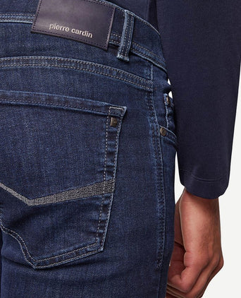 Jeans Lyon tapered future flex donkerblauw