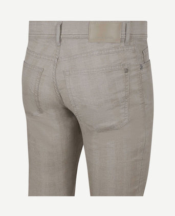 Broek laval checks beige