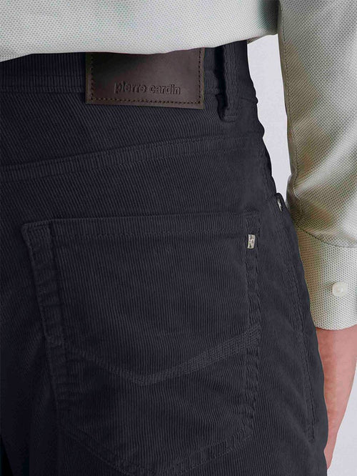 Pierre Cardin broek Lyon corduroy donkerblauw