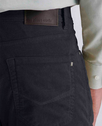 Broek Lyon corduroy donkerblauw