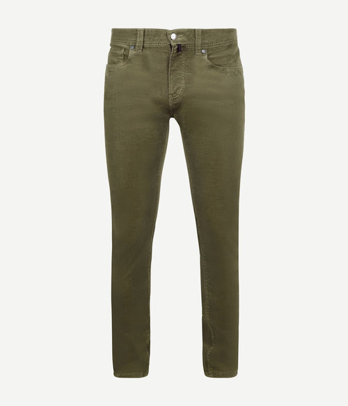 Pierre Cardin broek Lyon corduroy olive