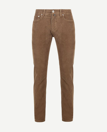 Pierre Cardin broek Lyon future flex corduroy bruin