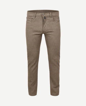 Broek Lyon tapered beige