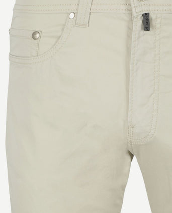 Broek Lyon tapered ecru