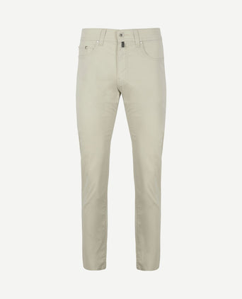Broek Lyon tapered ecru