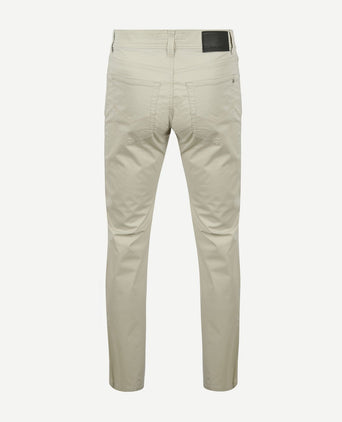 Broek Lyon tapered ecru