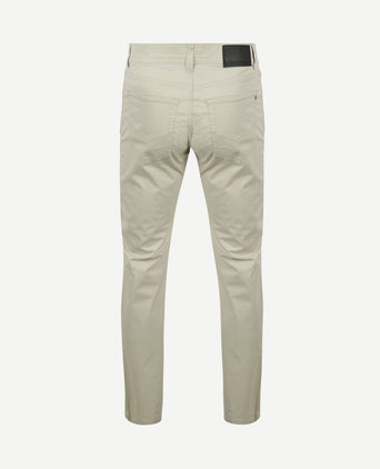 Broek Lyon tapered ecru