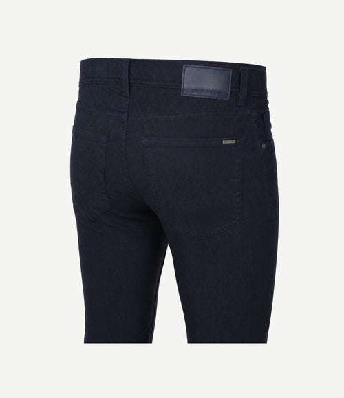 Broek Lyon tapered donkerblauw