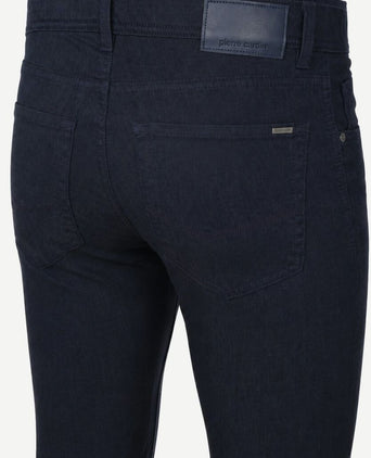 Broek Lyon tapered donkerblauw