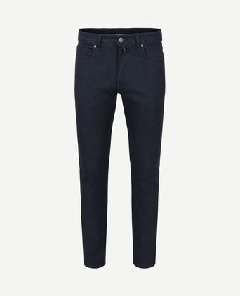 Broek Lyon tapered donkerblauw